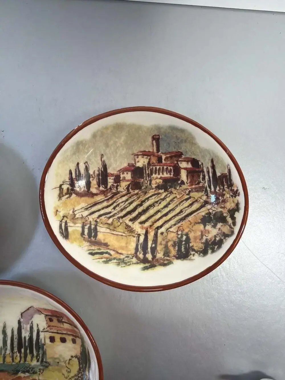 Williams-Sonoma Tuscan Landscape Dipping Bowls, Set‎ of 3, 4.5